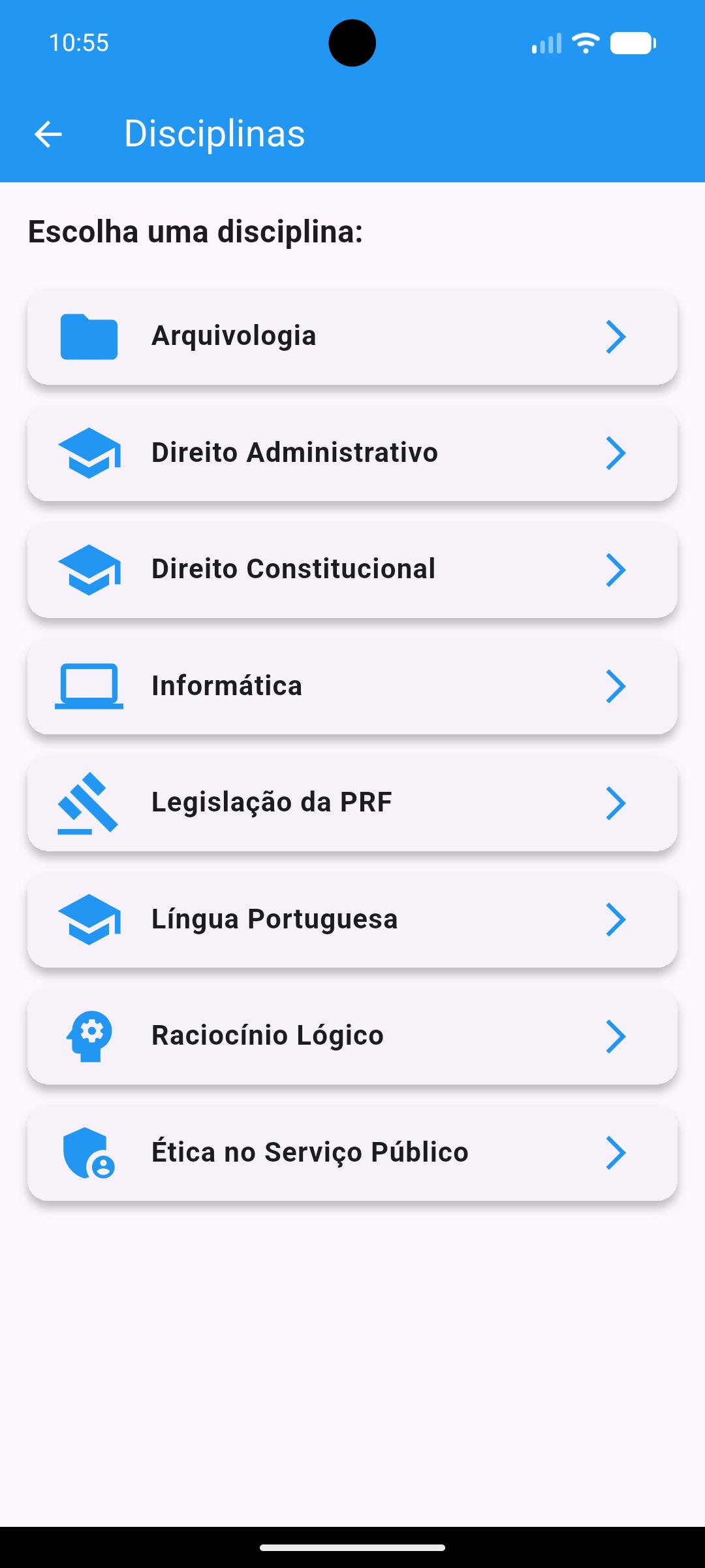 Tela 2 do aplicativo PRF ADM